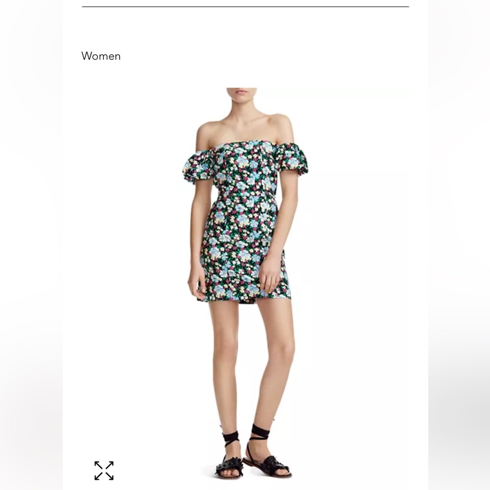 Maje Rapy Dark Floral Dress
